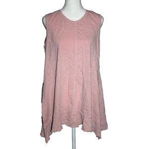 Joh Apparel Rose Pink Tank Top Oversized Medium M Flared NEW